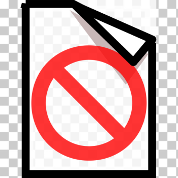 SVG Vector graphics of forbidden document computer OS icon SVG Vector graphics of forbidden document computer OS icon