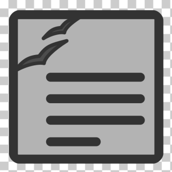 SVG Vector graphics of gray computer wordprocessing document icon