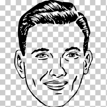 SVG Vector graphics of man039s normal face SVG Vector graphics of man039s normal face
