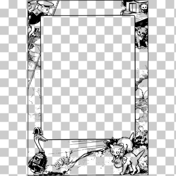 SVG Vector graphics of mice kittens and duck themed frame SVG Vector graphics of mice kittens and duck themed frame