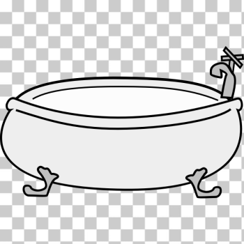SVG Vector graphics of old style bath tub SVG Vector graphics of old style bath tub