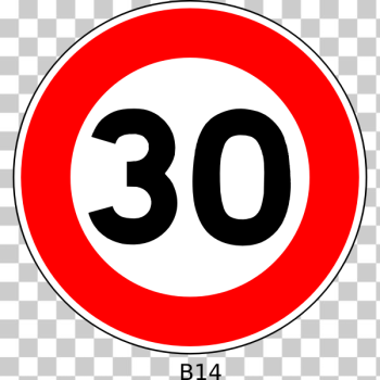 SVG Vector illustration of 30 speed limitation traffic sign SVG Vector illustration of 30 speed limitation traffic sign