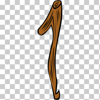 SVG Vector illustration of a woodstick SVG Vector illustration of a woodstick