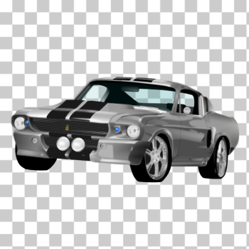 SVG Vector illustration of American muscle car SVG Vector illustration of American muscle car