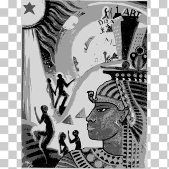 SVG Vector illustration of ascent of Ethiopia painting SVG Vector illustration of ascent of Ethiopia painting