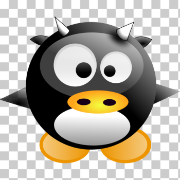 SVG Vector illustration of baby comic penguin SVG Vector illustration of baby comic penguin