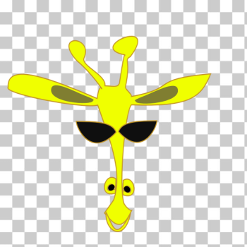 SVG Vector illustration of colored giraffe cartoon face SVG Vector illustration of colored giraffe cartoon face