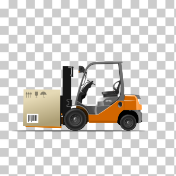 SVG Vector illustration of forklift SVG Vector illustration of forklift