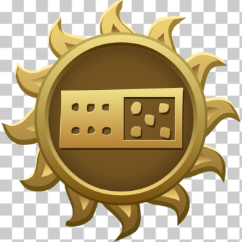 SVG Vector illustration of golden dominos emblem SVG Vector illustration of golden dominos emblem