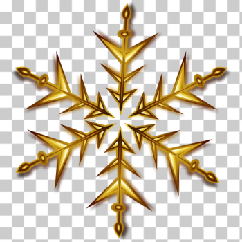 SVG Vector illustration of golden snowflake SVG Vector illustration of golden snowflake
