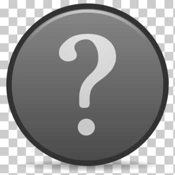 SVG Vector illustration of grayscale matt finish question mark button