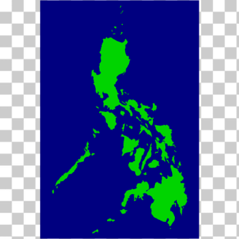 SVG Vector illustration of green map of the Philippines