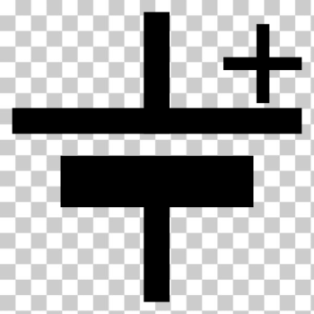 SVG Vector illustration of IEC style single cell battery symbol