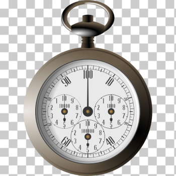 SVG Vector illustration of mechanical pedometer with keyring hook