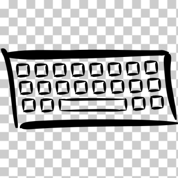 SVG Vector illustration of minimalist keyboard SVG Vector illustration of minimalist keyboard