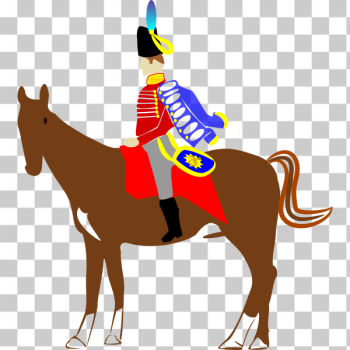 SVG Vector illustration of national guard on horse SVG Vector illustration of national guard on horse