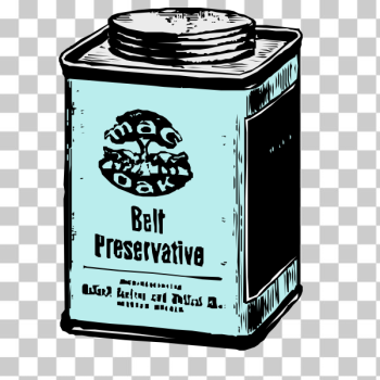 SVG Vector illustration of old can