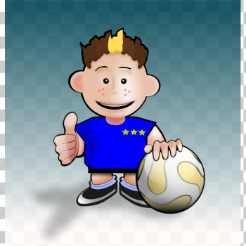 SVG Vector illustration of soccer cartoon