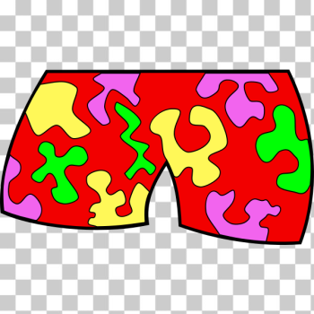 SVG Vector illustration of swim trunks SVG Vector illustration of swim trunks