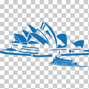 SVG Vector illustration of Sydney Opera House SVG Vector illustration of Sydney Opera House