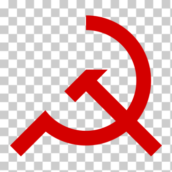 SVG Vector illustration of tilted sickle and hammer red sign SVG Vector illustration of tilted sickle and hammer red sign