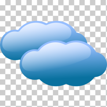 SVG Vector illustration of weather forecast color symbol for cloudy sky