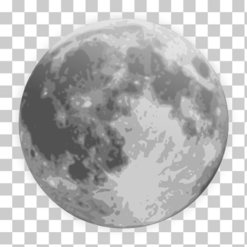 SVG Vector illustration of weather forecast color symbol for full moon