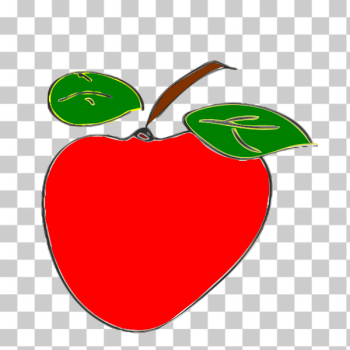SVG Vector illustration of weird shaped apple SVG Vector illustration of weird shaped apple