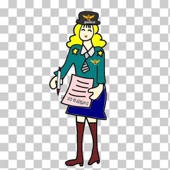 SVG Vector illustration police officer