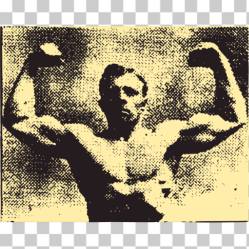 SVG Vector image of a muscular man SVG Vector image of a muscular man