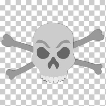 SVG Vector image of abstract skull and bones sign SVG Vector image of abstract skull and bones sign