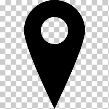 SVG Vector image of black location pin SVG Vector image of black location pin