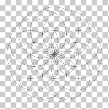 SVG Vector image of blossoming circles SVG Vector image of blossoming circles