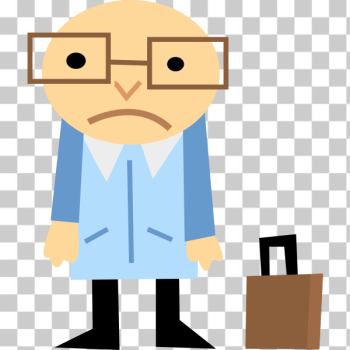SVG Vector image of blue sad businessman SVG Vector image of blue sad businessman