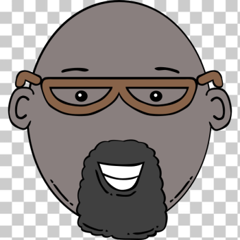 SVG Vector image of cartoon man face with beard SVG Vector image of cartoon man face with beard
