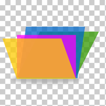 SVG Vector image of colorful computer folder icon SVG Vector image of colorful computer folder icon