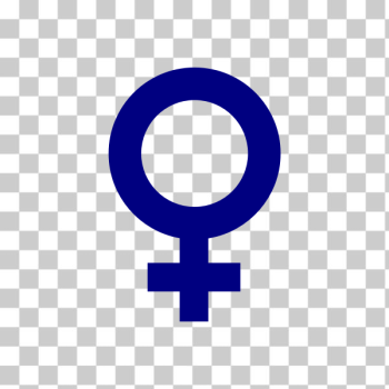 SVG Vector image of dark blue gender symbol for females SVG Vector image of dark blue gender symbol for females