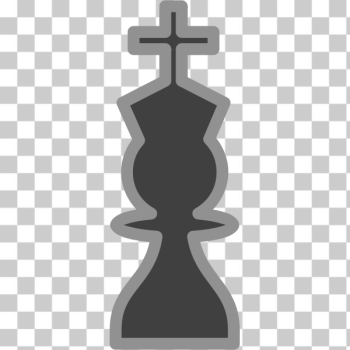 SVG Vector image of dark chess figure king SVG Vector image of dark chess figure king