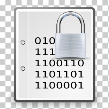 SVG Vector image of encrypted document silver icon SVG Vector image of encrypted document silver icon
