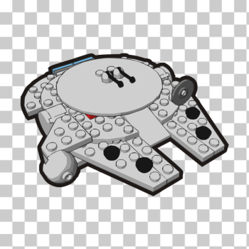 SVG Vector image of fictional space ship children039s bricks toy