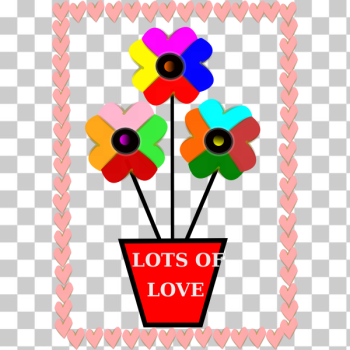 SVG Vector image of flower pot