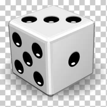 SVG Vector image of game dice close-up SVG Vector image of game dice close-up