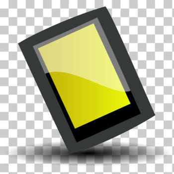 SVG Vector image of glossy tilted black PDA device SVG Vector image of glossy tilted black PDA device