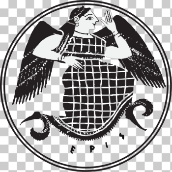SVG Vector image of goddess Eris grayscale plate SVG Vector image of goddess Eris grayscale plate