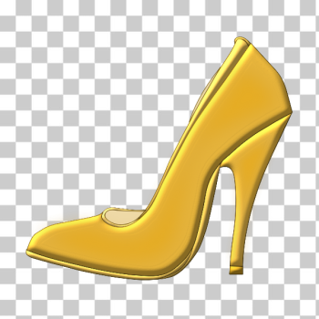 SVG Vector image of golden high heel shoe SVG Vector image of golden high heel shoe