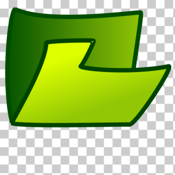 SVG Vector image of green bent folder icon SVG Vector image of green bent folder icon