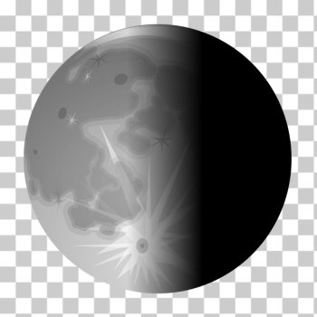 SVG Vector image of half moon SVG Vector image of half moon