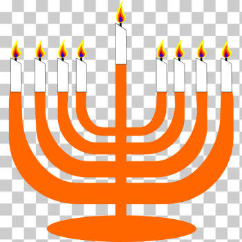 SVG Vector image of Menorah with Shamash SVG Vector image of Menorah with Shamash