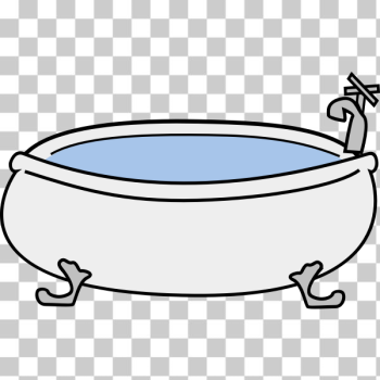 SVG Vector image of old bath tub SVG Vector image of old bath tub