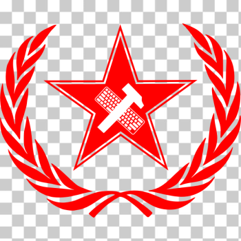 SVG Vector image of political slogan 039039Workers of the world unite039039